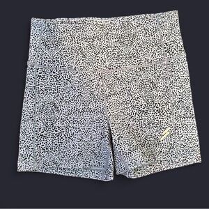 Leopard Print High-Waist Shorts